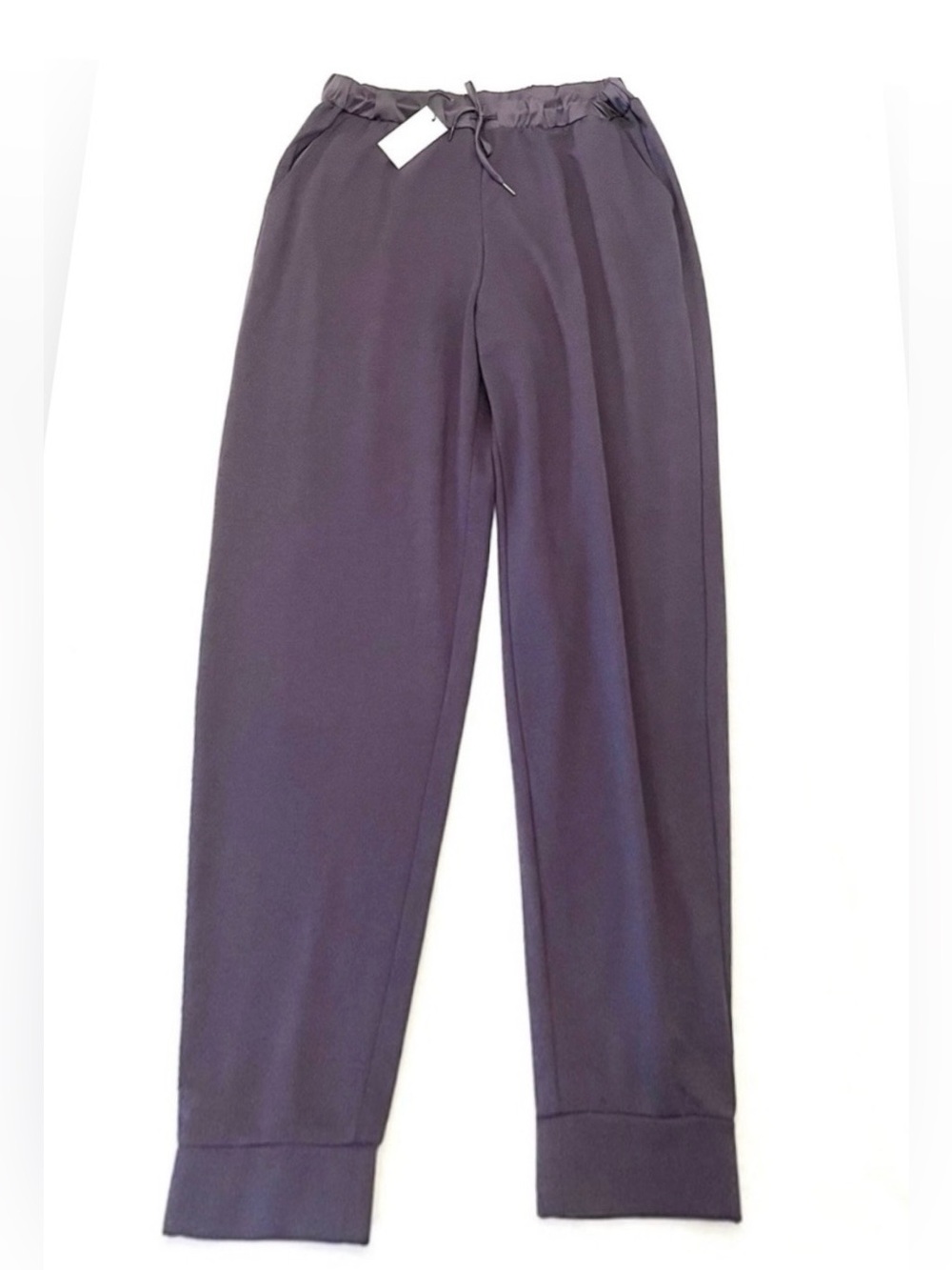H by Halston Deep Plum Drawstring Jogger Pants Size XXL NWT